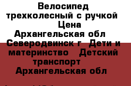 Велосипед трехколесный с ручкой Trike Flower › Цена ­ 3 500 - Архангельская обл., Северодвинск г. Дети и материнство » Детский транспорт   . Архангельская обл.